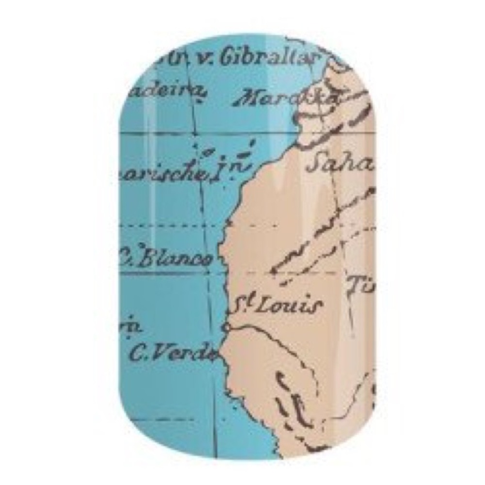 Bon Voyage Half Sheet Jamberry Nail Wraps